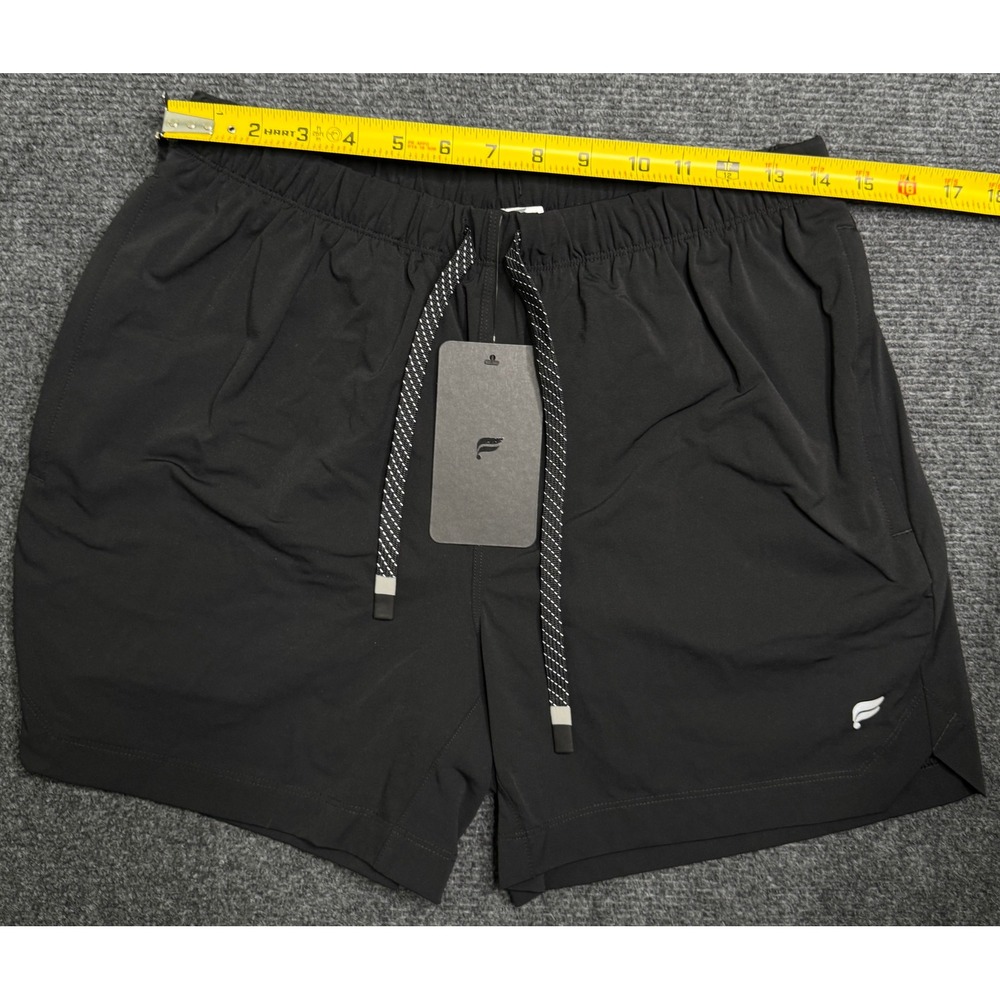 NWT Fabletics The 5" One Short Lined Black Athletic Training Mens Medium Gym - Picture 5 of 6